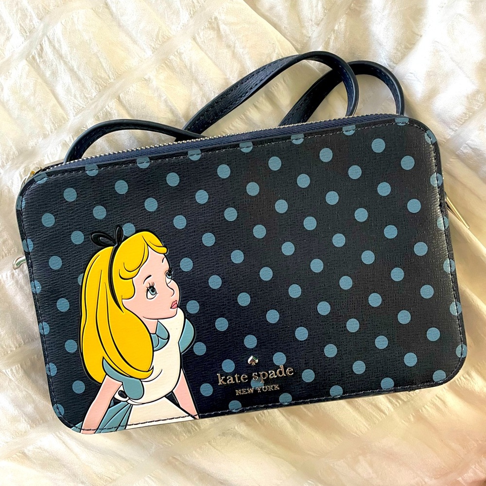Kate spade Alice in wonderland double zip crossbody